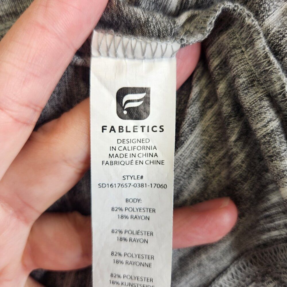 Fabletics Dress Womens XL Gray Space Dye Eileen Midi Open Back Cruise Resort - Picture 9 of 13